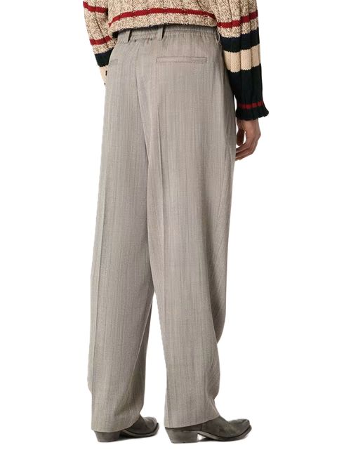 journey m's slacks pantaloni jogging wv micro chevronne pinstripe Golden Goose | GMP01508.P002579.83379ECRU/MUD